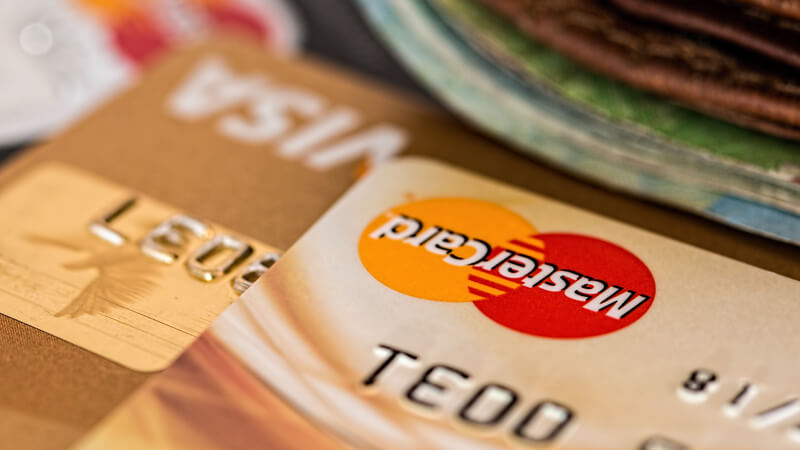 Close up of Debit/Credit cards